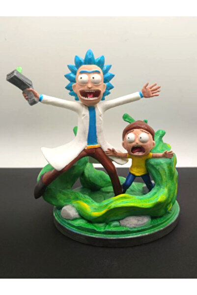3D Rick and Morty Figür | 13 cm | Hediyelik/Koleksiyonluk
