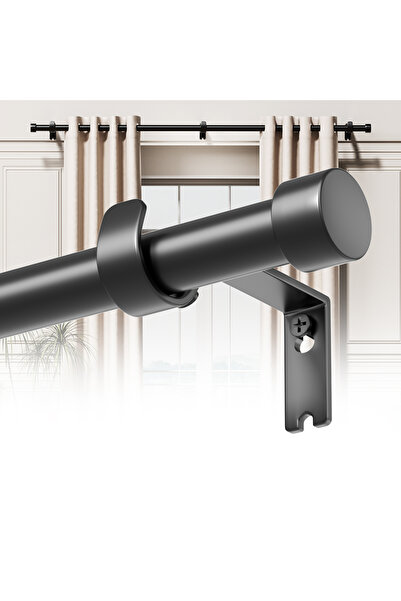 JOGAMS قضيب ستارة قابل للتعديل بطول 72-144 بوصة، وقضيب شديد التحمل بقطر 25 مم...