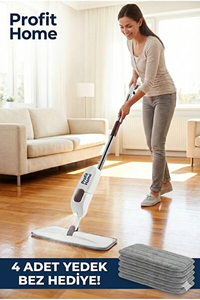 Profit Home Sprey Mop + 4 Adet Bez
