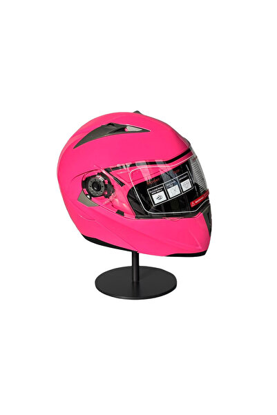 JK20 902Z Pembe Çene Açılır Motosiklet Kaskı PİNK (B)