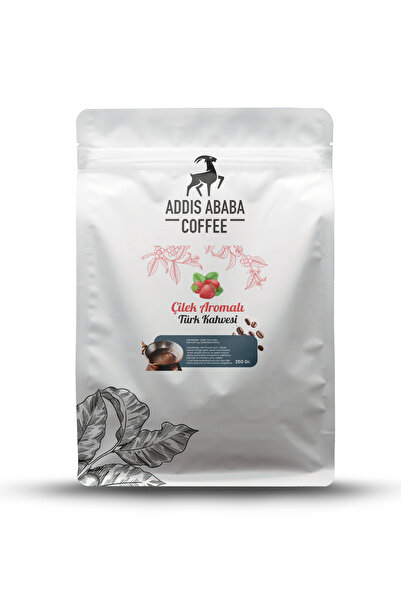 Addis Ababa Coffee قهوة جبل الفراولة التركية، قهوة تركية بنكهة 250 جرام