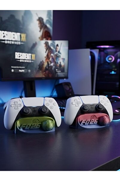 DİĞER1111 PS5 DualSense Uyumlu FC 26 Temalı Stand (2 Adet) SÜRPRİZ RENKLİ!