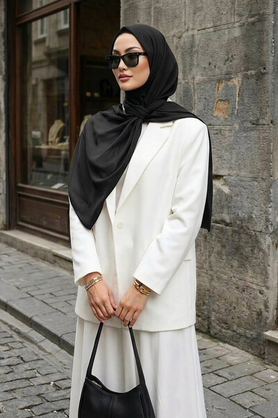 Aisha's Design bumbac moale Set dublu de șal din șifon Bone and Practical, ne...