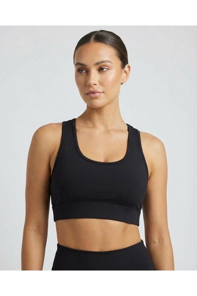 Grenj Fashion Kadın Siyah Yüzücü Sırt Basic Büstiyer