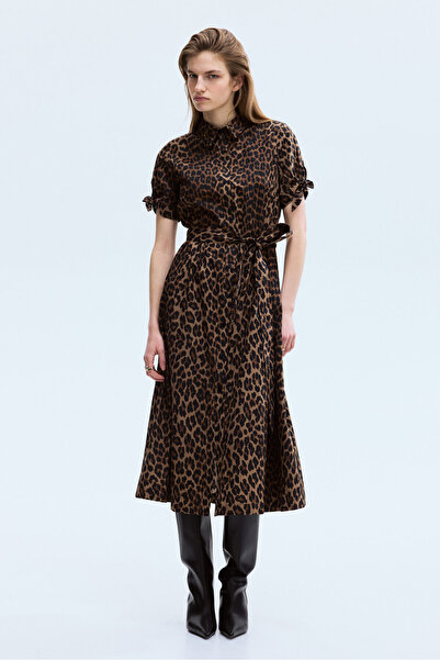 H&M Kısa Kollu Gömlek Elbise