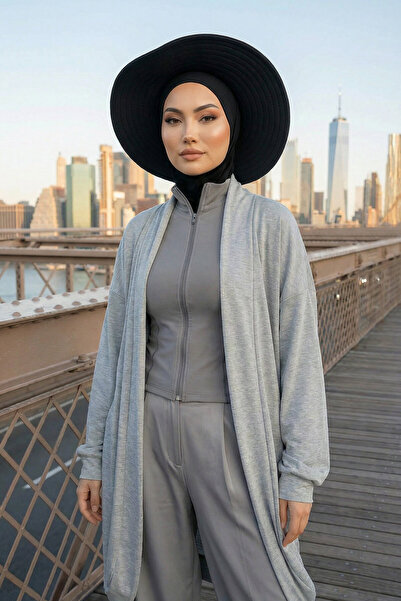 Aisha's Design Çıkarılabilir Arkası Fiyonklu Şapkalı Ninja Bone Türban,S-5,Siyah