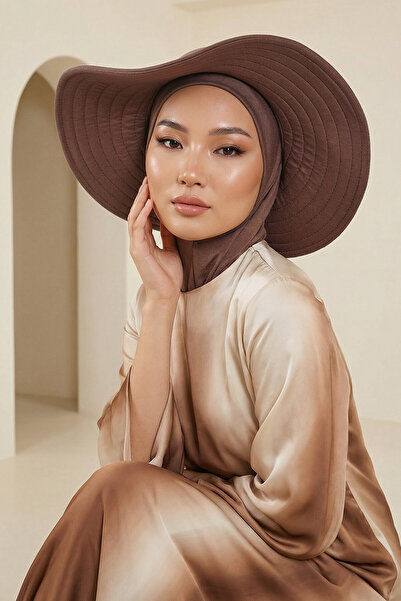 Aisha's Design Turban Ninja Bone cu pălărie detașabilă cu fundă pe spate, S-5...