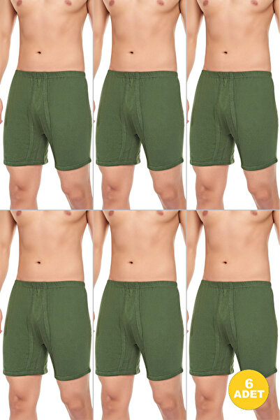 CENNETOĞLU Men's Combed Cotton Long Panties with Legs 6 Pack