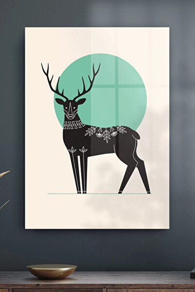 Decovetro Γυάλινο Τραπέζι με Μίνιμαλ Σχέδιο Ελάφι