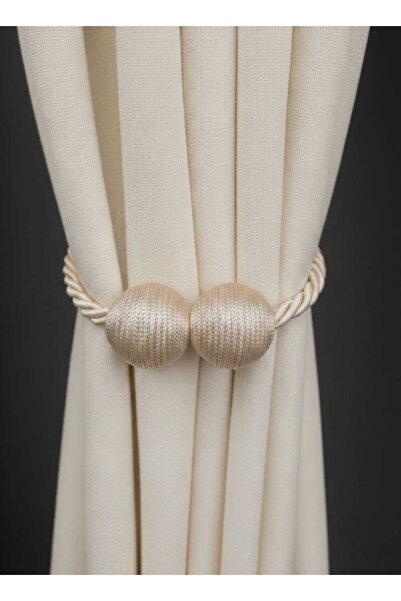 BD beyaz dokuma Magnetic Curtain Retractor Accessory Beige