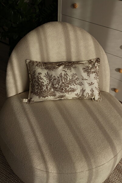 NEEDLE Rusticana Kahve Dikdörtgen Kırlent Kılıfı (30x50)