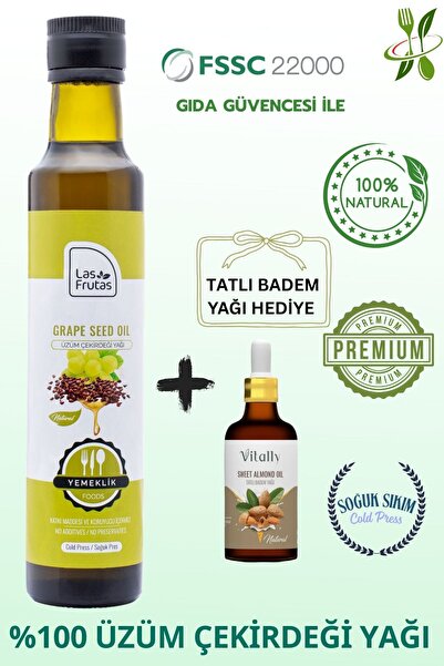 Las Frutas Yemeklik Üzüm Çekirdeği Yağı 250 ml