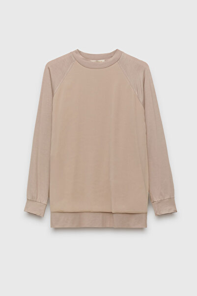 Setrms Şifon Detaylı Penye Bluz