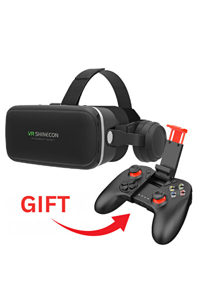 OEM Σετ γυαλιών 3D VR με ακουστικά και χειριστήριο