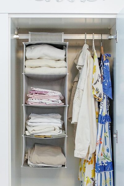 ALAS Διοργανωτής ντουλάπας πολλαπλών επιπέδων με 4 ράφια μέσα στο ντουλάπι