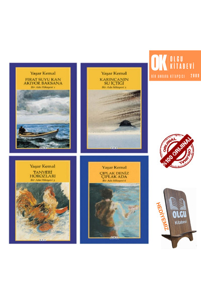 Yapı Kredi Yayınları Bir Ada Hikayesi Serisi - 4 Kitap - Yaşar Kemal - TELEFO...