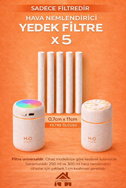 Technikhaus 5 ADET Sadece Hava Nemlendirici Filtresi YEDEK FİLTRE