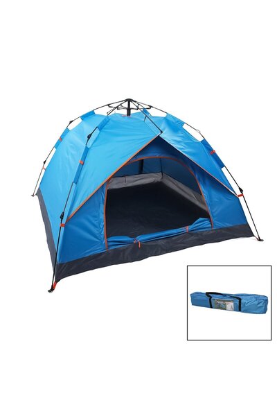 Genel Markalar Mavi - Çift Astarlı Otomatik Kamp Çadır 200x200x135cm Ac-6635 ...