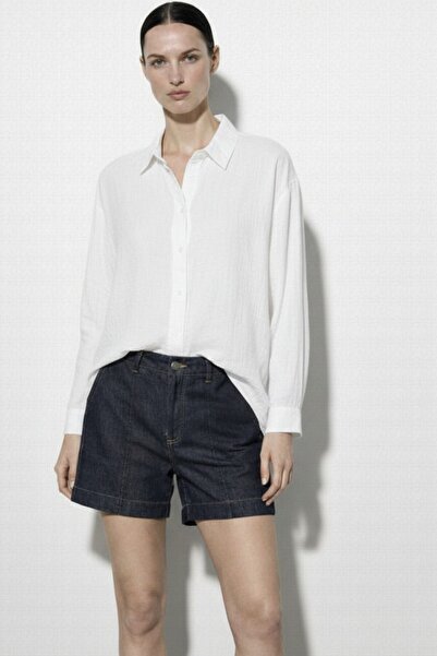 Cistern İstanbul Women's Textured Cotton Shirt