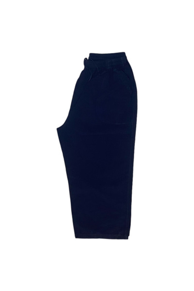 DUXA %100 PAMUK, KETEN KUMAŞTAN BELİ LASTİKLİ VE BAĞCIKLI ERKEK KAPRİ PANTOLO...