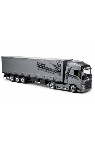 MYTOY Scania, Volvo Model Oyuncak Tır – 46 cm Uzunluk, Hareketli Dorse, 12 Te...