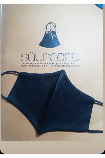 SütreTasarım Pamuklu Kumaştan Çift Katmanlı Bez Maske