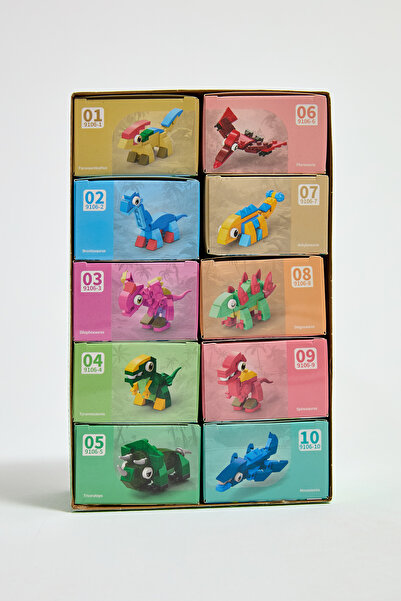 KentOyuncaK Dinosaur World 10in1 Building Block Gift Play Set