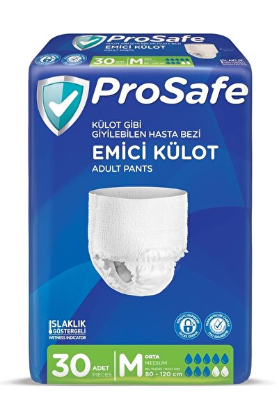 PROSAFE Emici Külot Hasta Bezi M - Orta - Medium 30 Adet Tekli Pk