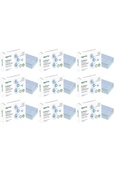 Agarta Handmade Natural Soap 150Gr Collagen (Set of 9)