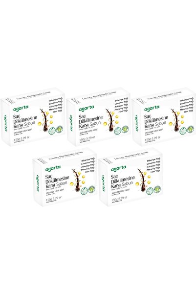 Agarta Handmade Natural Soap 150Gr Anti-Hair Loss (Set of 5)