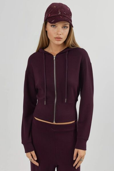 Hiccup Μπουφάν με μακρύ μανίκι με φερμουάρ BUSEM με κουκούλα