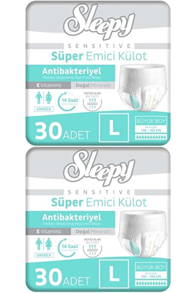 Sleepy Hasta Bezi Yetişkin Emici Külot L - Büyük - Large 60 Adet (2PK*30)