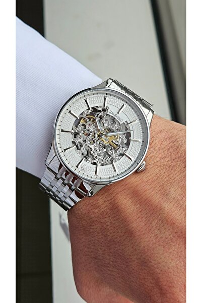 Raymond Skeleton Limited Edition Men's Wristwatch - Skeleton Automatic - Stai...