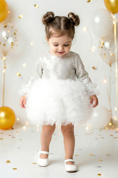 Baby Animals Kız Bebek Elbise Kız Çocuk Elbise Doğum Günü Parti Düğün Tütü Tü...