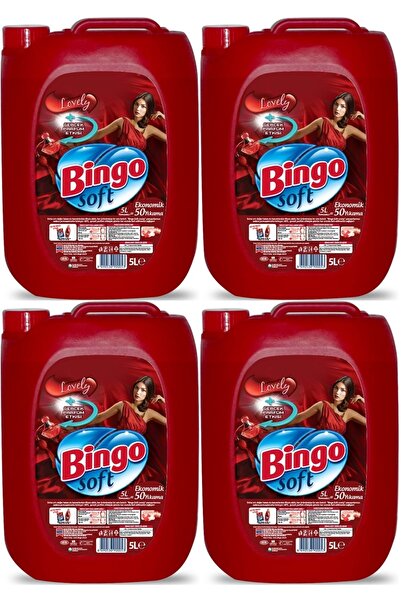 Bingo Soft Yumuşatıcı 20LT (4PK*5LT) Lovely (200 Yıkama)