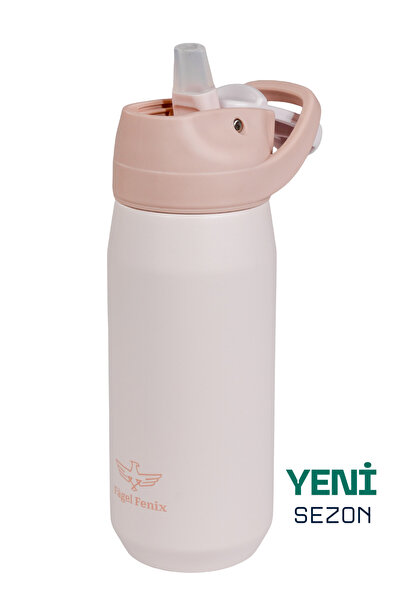 Fagel Fenix 550 ml Sliding Pale Peach Çift Katmanlı Paslanmaz Çelik Matara