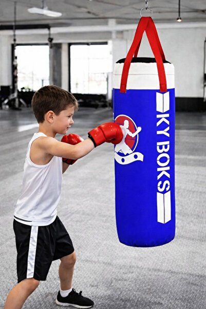 ŞAŞKIN HOUSE ÇOCUK KUM TORBASI & BOX TORBASI BOX ELDİVENİ SET & 6 -12 YAŞ KUM...