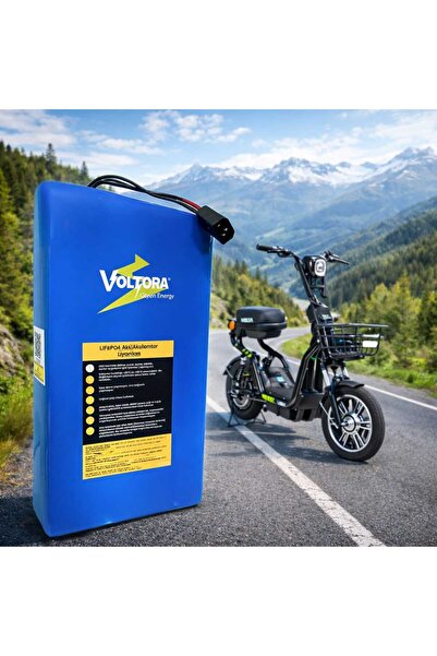 Volta VSM Uyumlu 48v 18ah LiFePO4 Batarya (uzun menzil, yüksek güç, 10 yıl ömür)