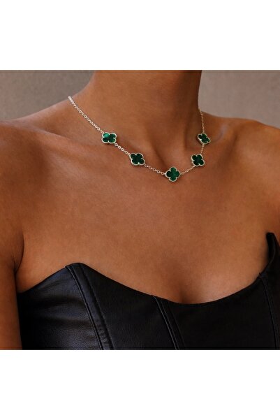 neslyaccessories قلادة في آي بي سيري 5 موتيف فان كلف (فضية)