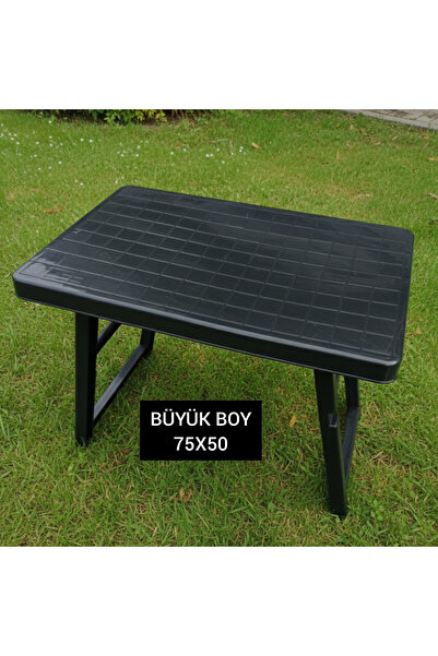 ENASHOP Büyük boy 75x50 yükseklik 57cm Piknik Masası katlanır