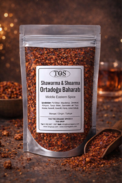 TOS The Organic Spices Shawarma / Shoarma Ortadoğu Baharatı 100 gr Shawarma M...