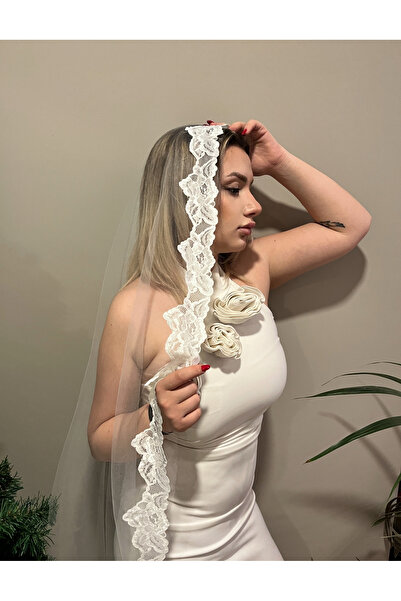 Merve حجاب الدانتيل الفرنسي