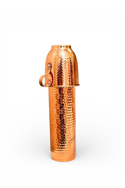 gulflower nude 100% Copper Water Bottle Handmade Copper Flask Copper Thermos