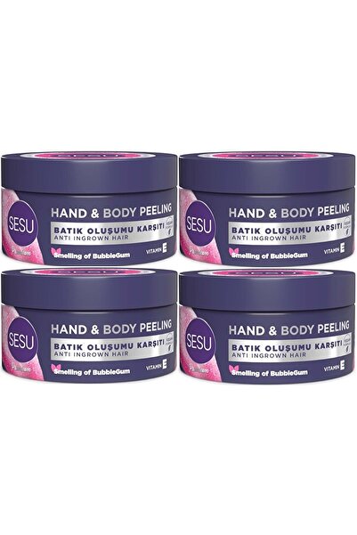Sesu Vücut Peelingi 250ML (Hand & Body Peelıbg) (4 Lü Set)