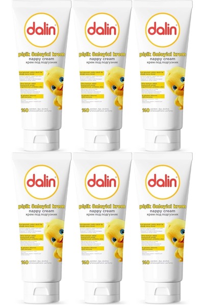 Dalin 100Ml Diaper Rash Cream for Babies - Set of 6 Diaper Rash Preventive Cream