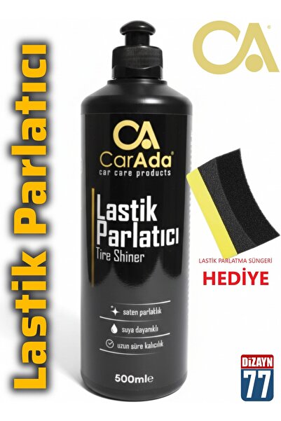 CarAda Lastik Parlatıcı Işıltılı Görünüm Lastik Silikonu 500 ml