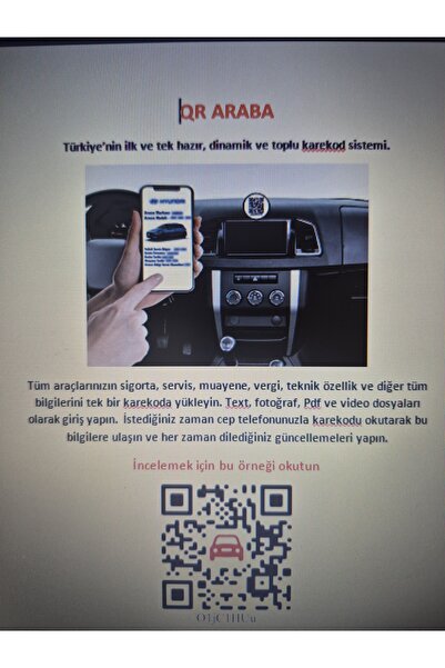 Hazır Araba Karekodu Aracınızın Dijital Kimliğini Oluşturur.