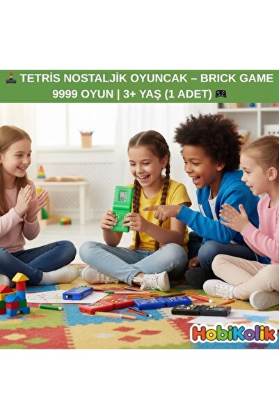 CAN 🕹️ TETRİS NOSTALJİK OYUNCAK – BRICK GAME 9999 OYUN | 3+ YAŞ (1 ADET) 🎮