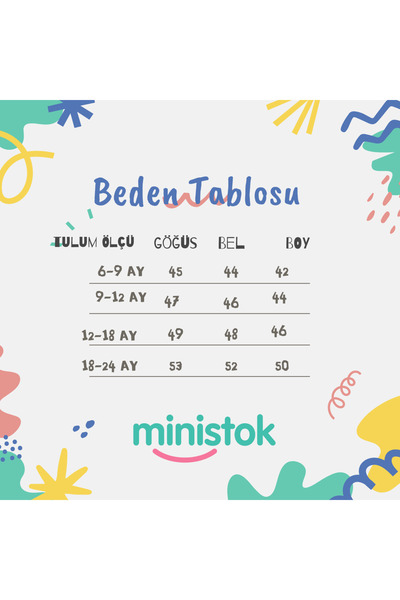 ministok Berry Pul Payetli Kız Bebek Romper