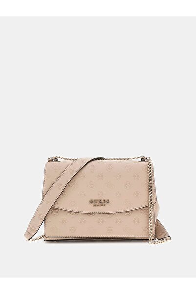 Guess حقيبة كروس صغيرة بشعار Phoebe 4G Peony